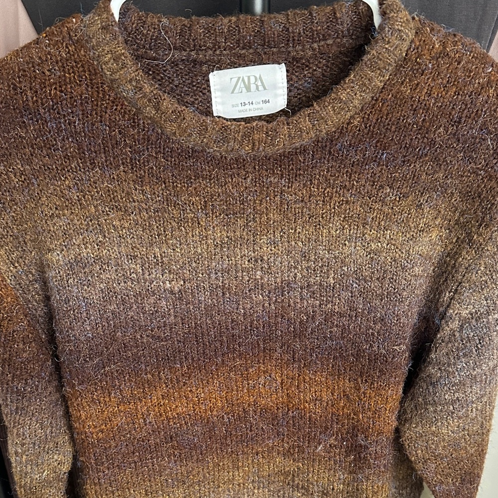 Zara Women's Gradient Brown Sweater